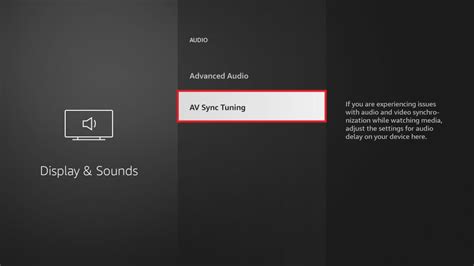 hulu audio out of sync fire tv